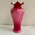 Traditional Fenton "Berries of Wild Rose" Art Glass Vase Limited Edition For Sale - Image 3 of 14