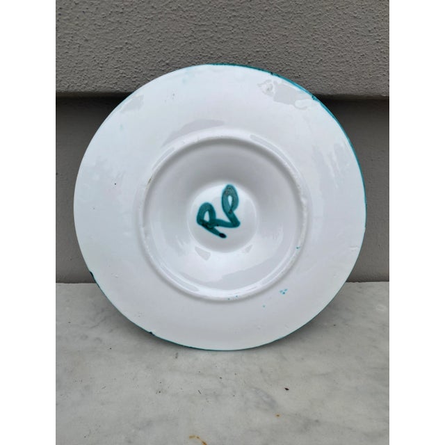 Vallauris Mid-Century Rare Ceramic Oyster Plate Robert Picault Vallauris For Sale - Image 4 of 6