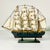 Nautical Mid-Century Nautical Coastal Boho Chic Wood Four Tall Mast Ship Model For Sale - Image 3 of 16