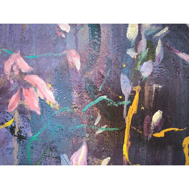 Artwork created with ink on canvas and acrylic paint. Part of the 'Echoes of the Cosmos' series. Echoes of the Cosmos: A...
