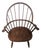 Vintage Oak Double-Bow Windsor Armchair For Sale
