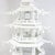 Wood Vintage Large-Scale Seven-Tier Chinoiserie White Painted Tole Pagoda Tower For Sale - Image 7 of 13