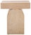 Tan Baraki End Table in Bleached White For Sale - Image 8 of 8