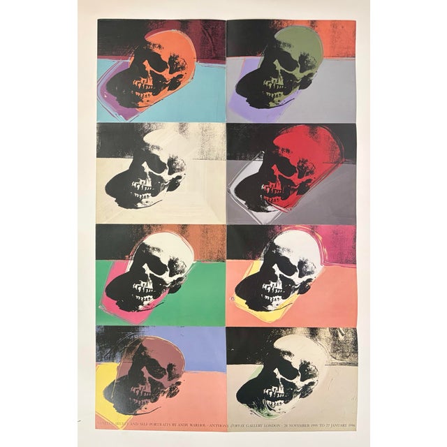 Vintage Andy Warhol Skulls Poster For Sale