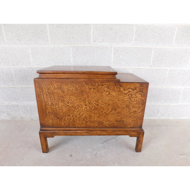 Chestnut Old Colony Asian Style Silver Chest Server For Sale - Image 8 of 10