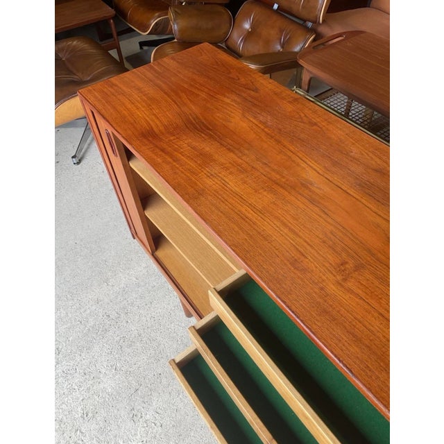 Mid-Century Modern Mid-Century Danish Teak Tambour Sideboard 1960s For Sale - Image 3 of 18
