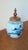Late 19th Century 19th Century Qing Dynasty Ginger Jar Blue & White Chinese Porcelain Antique Tea Caddy Covered Jar Chinoiserie Decor For Sale - Image 5 of 11