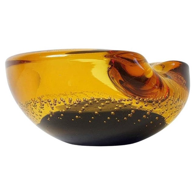 Mid-Century Modern Organic Murano Glass Bowl, Italy, 1960s For Sale - Image 3 of 9