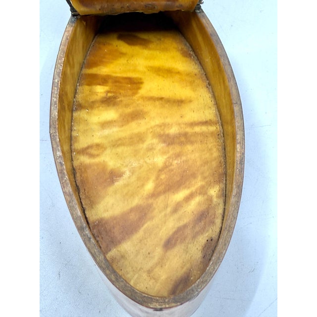 19th Century 19th Century Three Horn, Silver and Wood Trinket or Snuff Boxes For Sale - Image 5 of 18