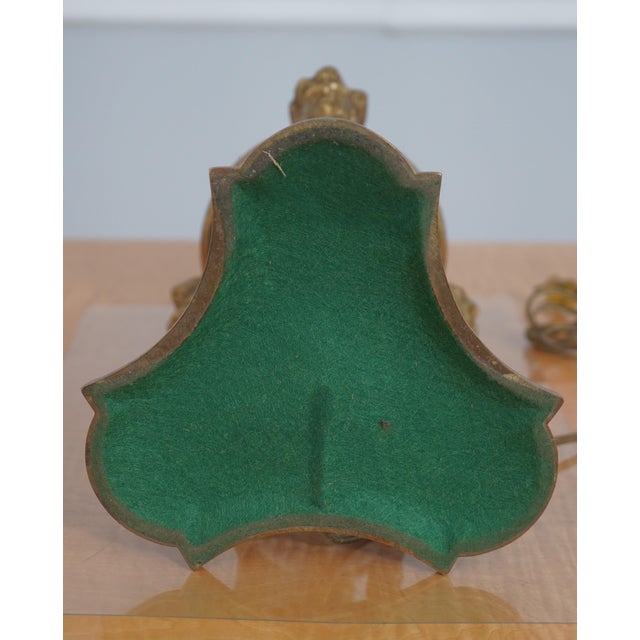 Vintage Regency Bronze & Marble Table Lamps - Pair For Sale - Image 12 of 12