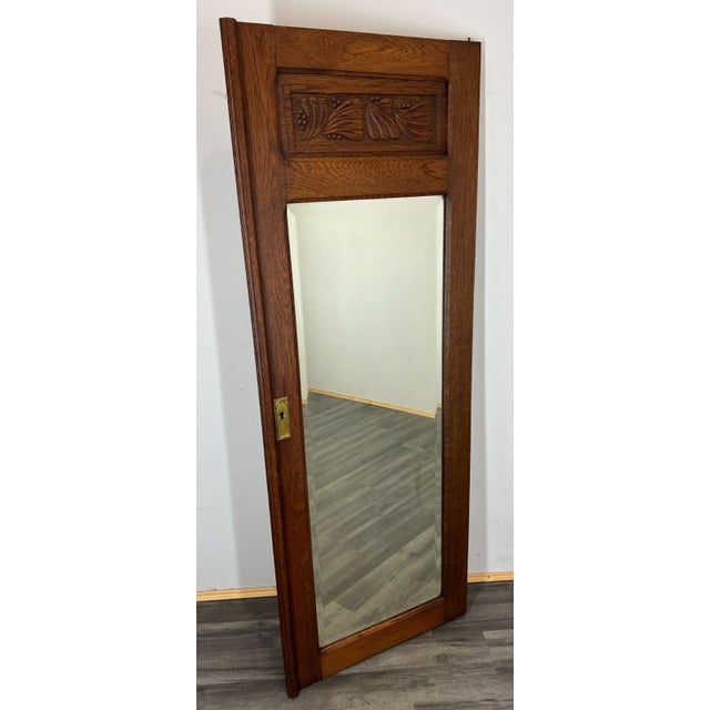 Vintage French Mirror in Wood For Sale - Image 9 of 9