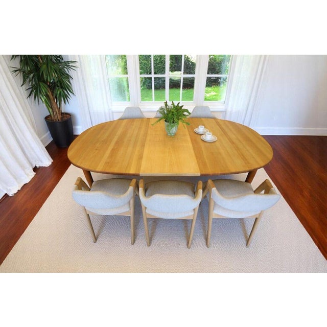 Vintage Oval Dining Table in Oak from Brdr. Andersen, 1960s For Sale - Image 12 of 14