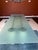 Contemporary Large 118" Serenissimo Postmodern Dining Table, Seats 10, Semi-Opalescent Glass & Venetian Stucco Columns, 1987 (Original Catalog) For Sale - Image 3 of 9