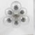 6-Light Chandelier in Metal and Glass, Italy, 1970s For Sale - Image 6 of 9