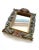Vintage Molded Resin Accent Mirror With Faux Carved Wood Flower Embellishments For Sale - Image 9 of 10