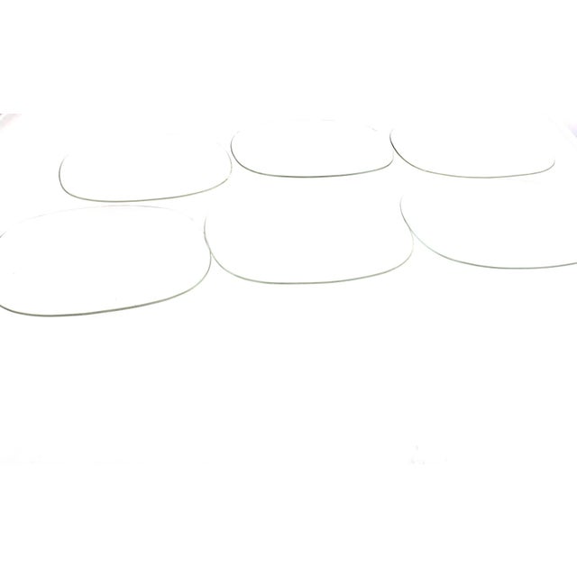 6 glass cake plates to match the tea service. This piece is attributed to the mentioned designer/maker. It has no...