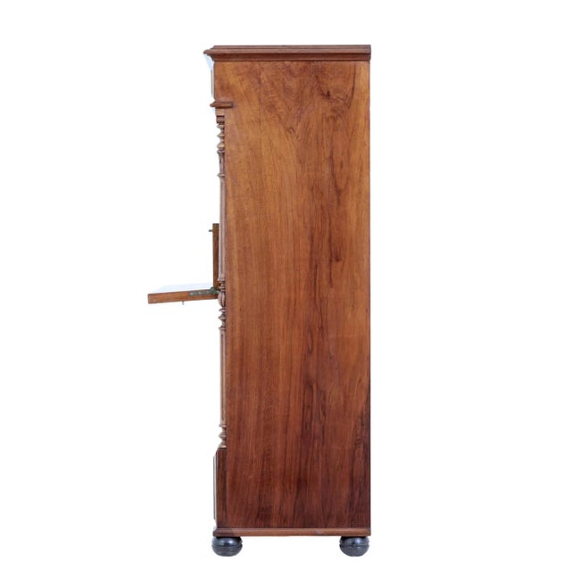 Tall Antique Chest of Drawers in Burr Walnut For Sale - Image 10 of 14