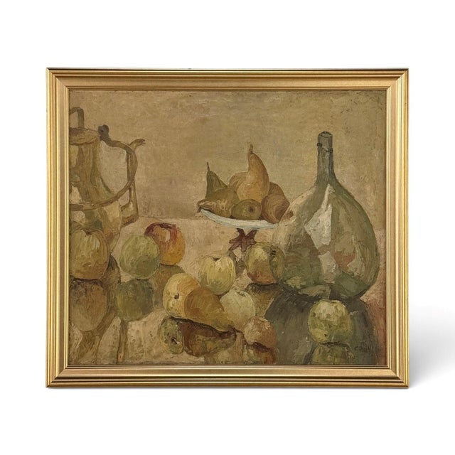 Framed Oil Painting on Canvas by Gustave Camus (1914-1984) 'Still Life' For Sale - Image 17 of 17