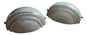 Art Deco Marbled Wall Lamps, 1930s, Set of 2