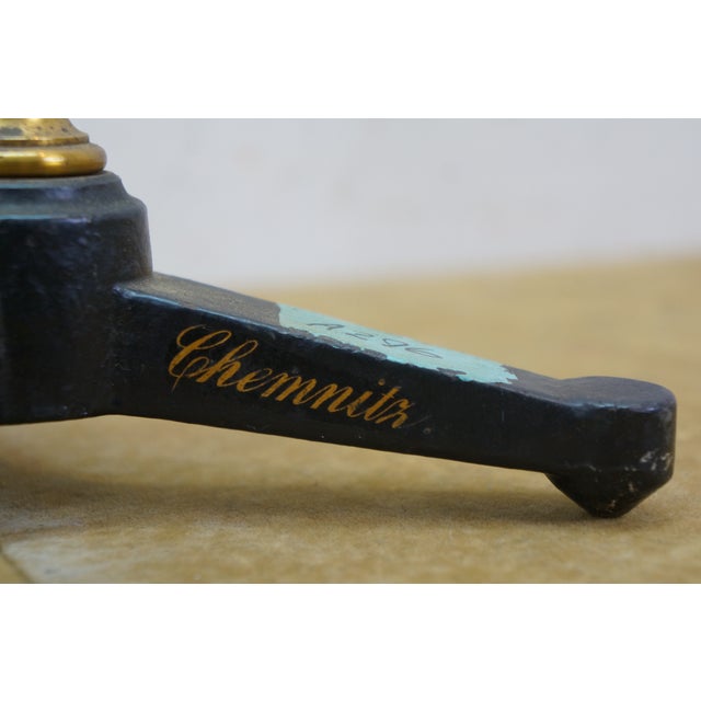 Antique Max Kohl Chemnitz Germany Brass Iron Optical Polariscope Scope 15" For Sale - Image 12 of 17