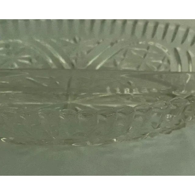 Shabby Chic Vintage Anchor Hocking Rainbows & Stars Relish Dish For Sale - Image 3 of 8