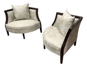Mitchell Gold Miranda Corner Chairs, Pair