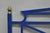 Metal Vintage Italian Neoclassical Wrought Iron & Brass X-Frame King Sz Bed Headboard For Sale - Image 7 of 14
