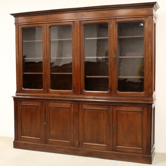 Antique Bookcase with Glass, 1800s For Sale - Image 14 of 14