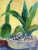 Mid 20th Century Aloe Vera Plant Still Life Painting For Sale