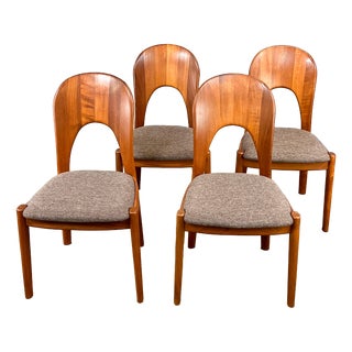 Ole Dining Chairs in Teak from Koefoeds Hornslet Møbelfabrik, 1960s, Set of 4 For Sale