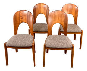 Ole Dining Chairs in Teak from Koefoeds Hornslet Møbelfabrik, 1960s, Set of 4