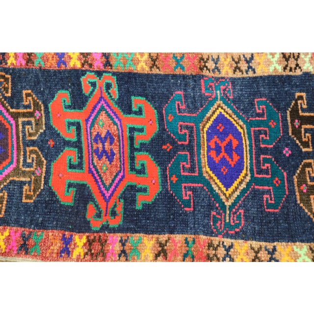 Colorful Mini Vintage Turkish Rug, 1'4 ''X 2'9'' For Sale In New York - Image 6 of 6