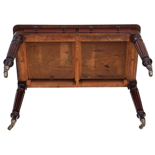 Brown Antique 19th Century Mahogany Writing Table from Edwards and Roberts For Sale - Image 8 of 9