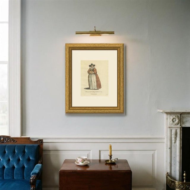 Paper Jefferys, Citizen's Wife of London in 1640 with Fur Muff, 1757, Engraving For Sale - Image 7 of 9