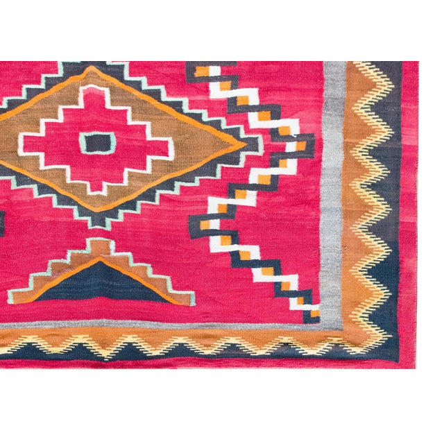 Early 20th Century Native American Navajo Rug For Sale - Image 14 of 16