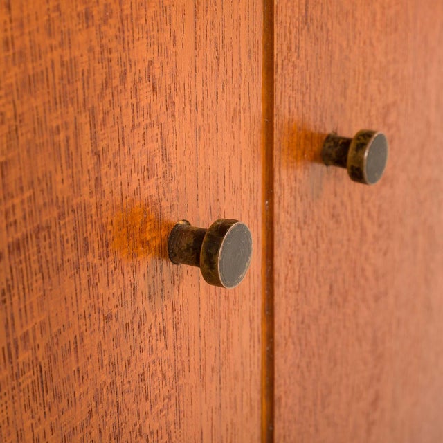Italian Free Standing Wall Unit in Teak, 1950s For Sale - Image 17 of 18