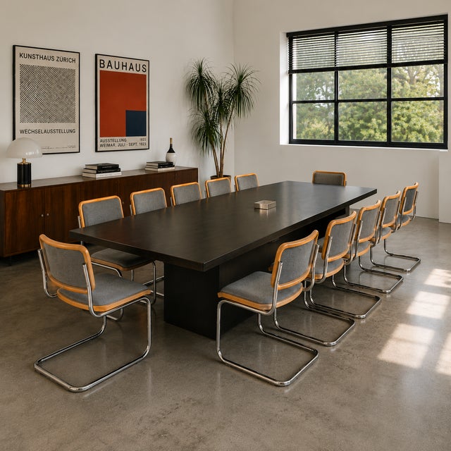 Chrome Thonet Marcel Breuer Cesca Chrome Chairs - Set of 12 For Sale - Image 8 of 8