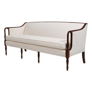 Ethan Allen Georgian Court Upholstered Sofa For Sale