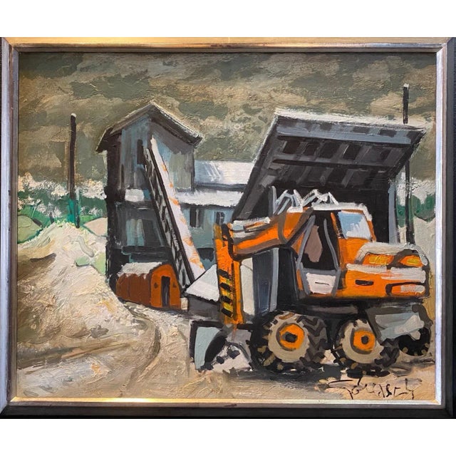 Oil on canvas sold with frame Total size with frame 57x67 cm Signed William GOLIASCH is a Swiss artist born in 1922 and...