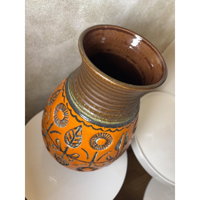 1960s Large Ceramic Floor Vase from Wekara, Germany, 1960s For Sale - Image 5 of 9