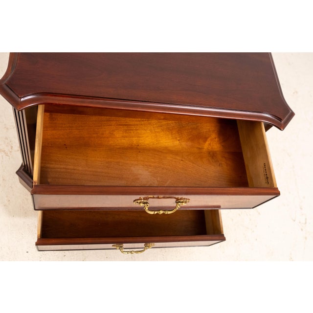 Henredon Three Drawer Mahogany Nightstand Chest For Sale In Philadelphia - Image 6 of 16