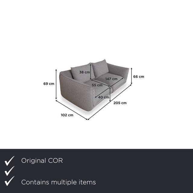 With the cor jalis two-seater sofa and matching ottoman, you get a complete seating arrangement that focuses entirely on...