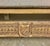 Monumental Spanish Carved Wood Bench, Linen Upholstery, 19th Century For Sale - Image 10 of 13