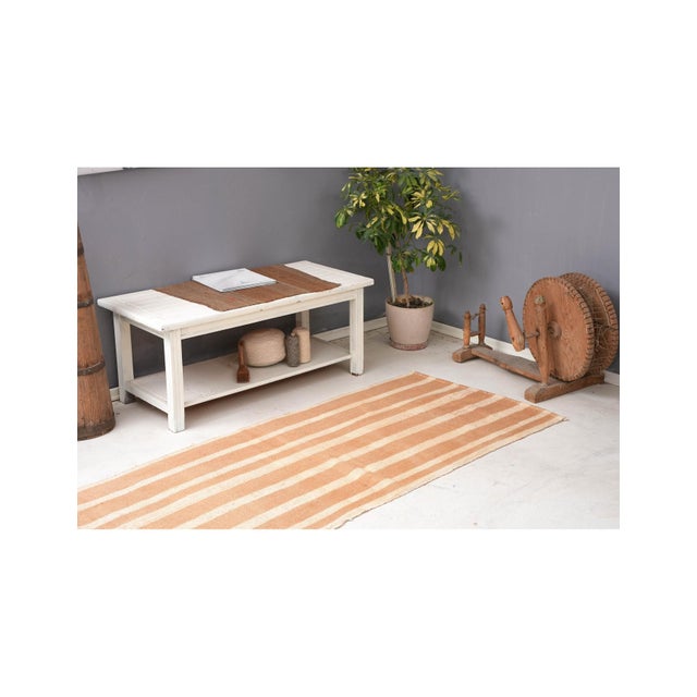 Decorative Vintage Striped Kilim Rug - 2`11″ X 6`9″ For Sale In Los Angeles - Image 6 of 6