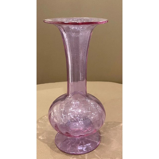 Vintage Moser Alexandrite Art Glass Vase For Sale In Atlanta - Image 6 of 7