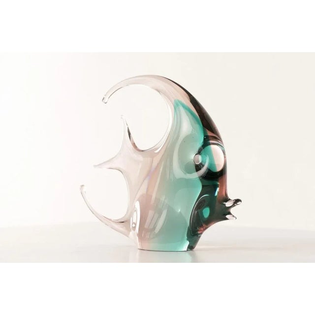 Italian Murano Scalar Fish Sculpture, 1965 For Sale - Image 6 of 7