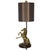 Vintage Solid Brass Horse Lamp With Shade For Sale - Image 9 of 9