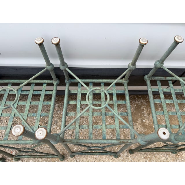 Late 20th Century Set of 4 Mario Papperzini for Salterini Style Garden Chairs For Sale - Image 15 of 16