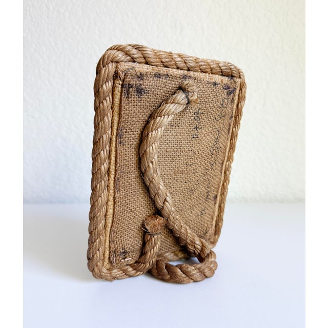 Art Deco Audoux-Minet Style Rope & Nail Picture Frame For Sale - Image 3 of 12
