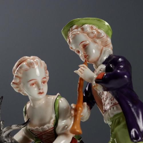 German Figurine in Porcelain from Ludwigsburg For Sale - Image 3 of 10